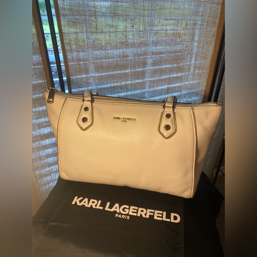 Karl Lagerfeld off white handbag